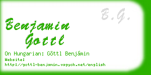 benjamin gottl business card