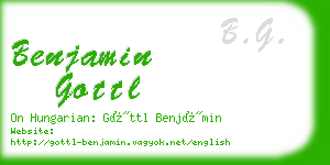 benjamin gottl business card
